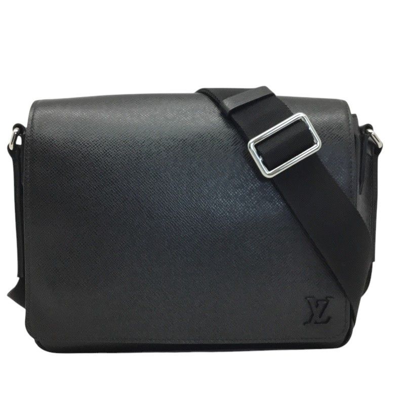 LOUIS VUITTON ルイヴィトン ディストリクトPM ショルダーバッグ M 30850 タイガ ブラック メンズ 品 -AB 質屋 か ｎ