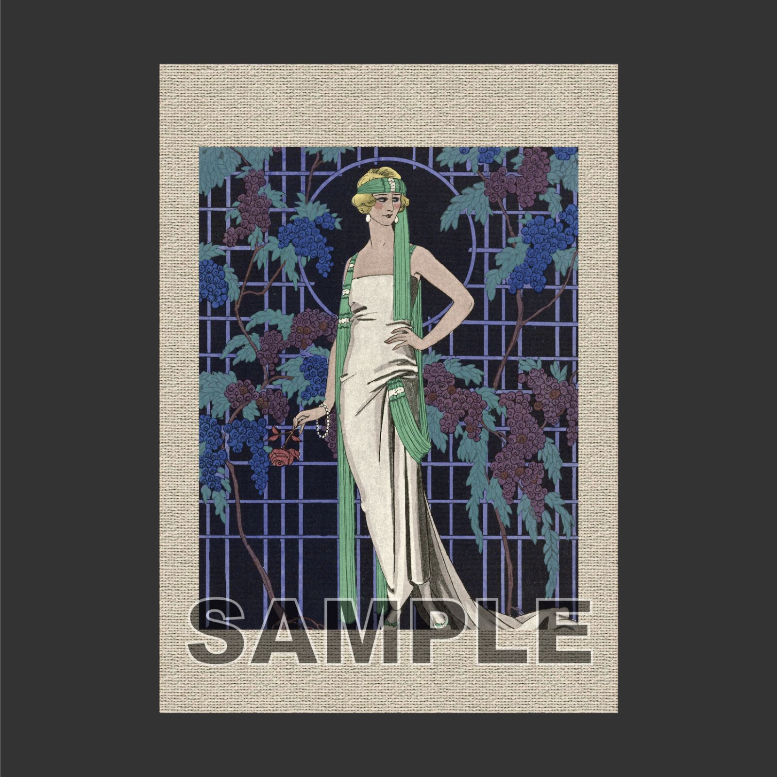 ジョルジュ・バルビエ（George Barbier）「 夜のドレス 」（1921