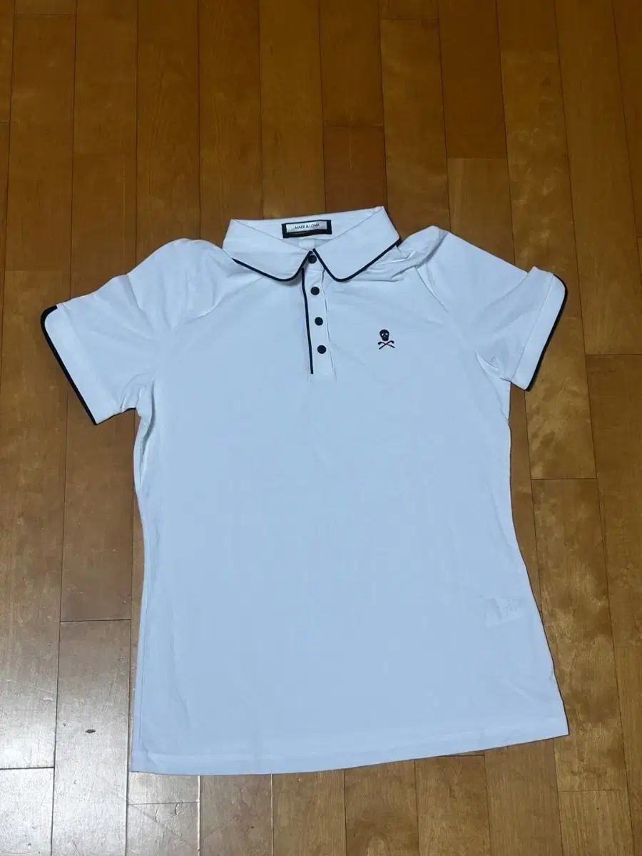 MARK - LONA マークアンドロナ 白 スカル 半袖 ポロTシャツ