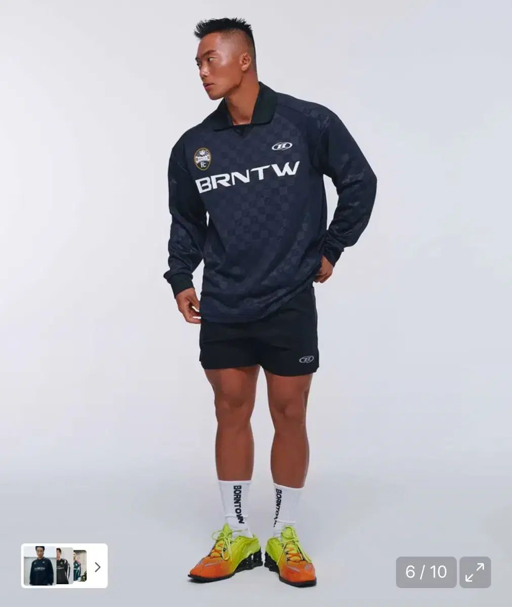 ボーン トゥ ウィン モノグラム サッカー ジャージ ブラック