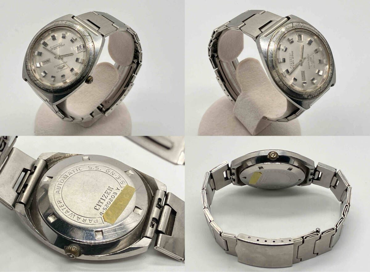 SEVEN STAR 自動巻き 腕時計　ジャンク品 ジャンク】 CITIZEN SEVEN STAR 自動巻き シルバー 腕時計 - メルカリ