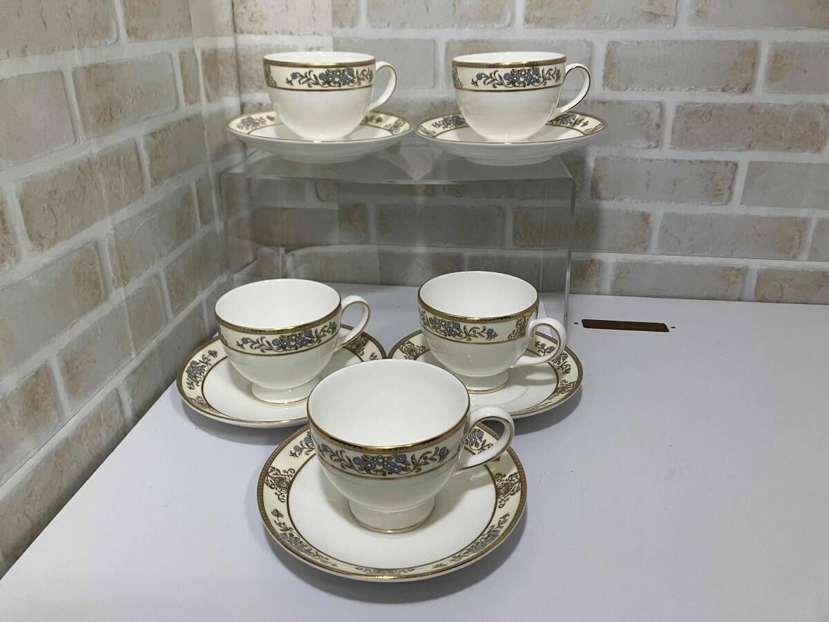 ウェッジウッド クリブデン カップ ソーサー 5客