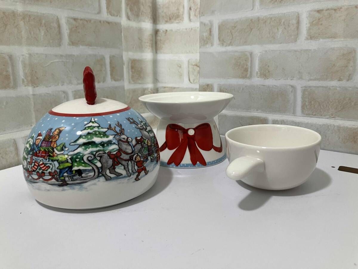  Villeroy and Boch Santa s Apple Baker ビレロイ ボッホ ボウル 泡立て器 カップ ソーサー コーヒー ティーカップ