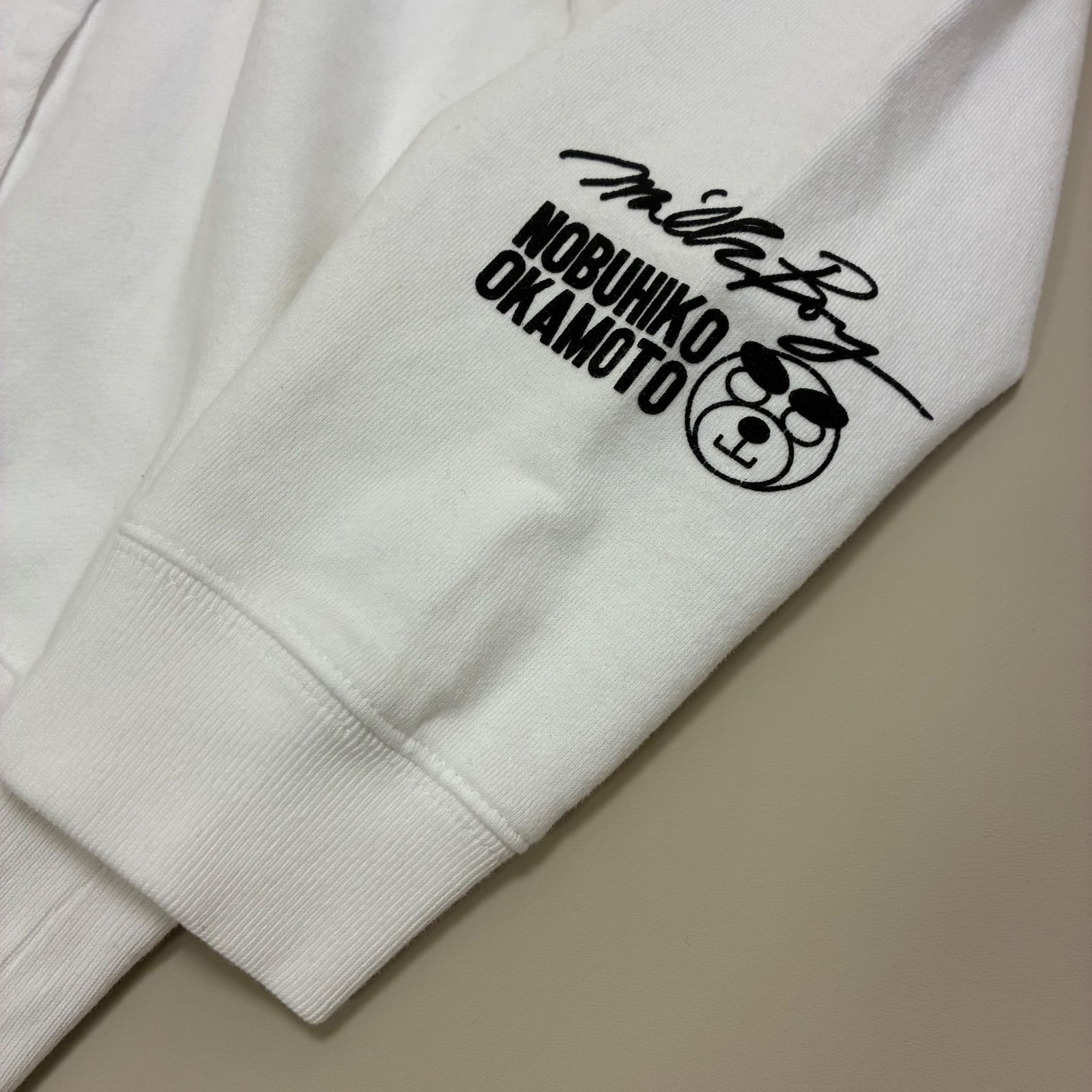 岡本信彦 × MILKBOY ミルクボーイ⭐︎コラボ パーカー ホワイト BEAR