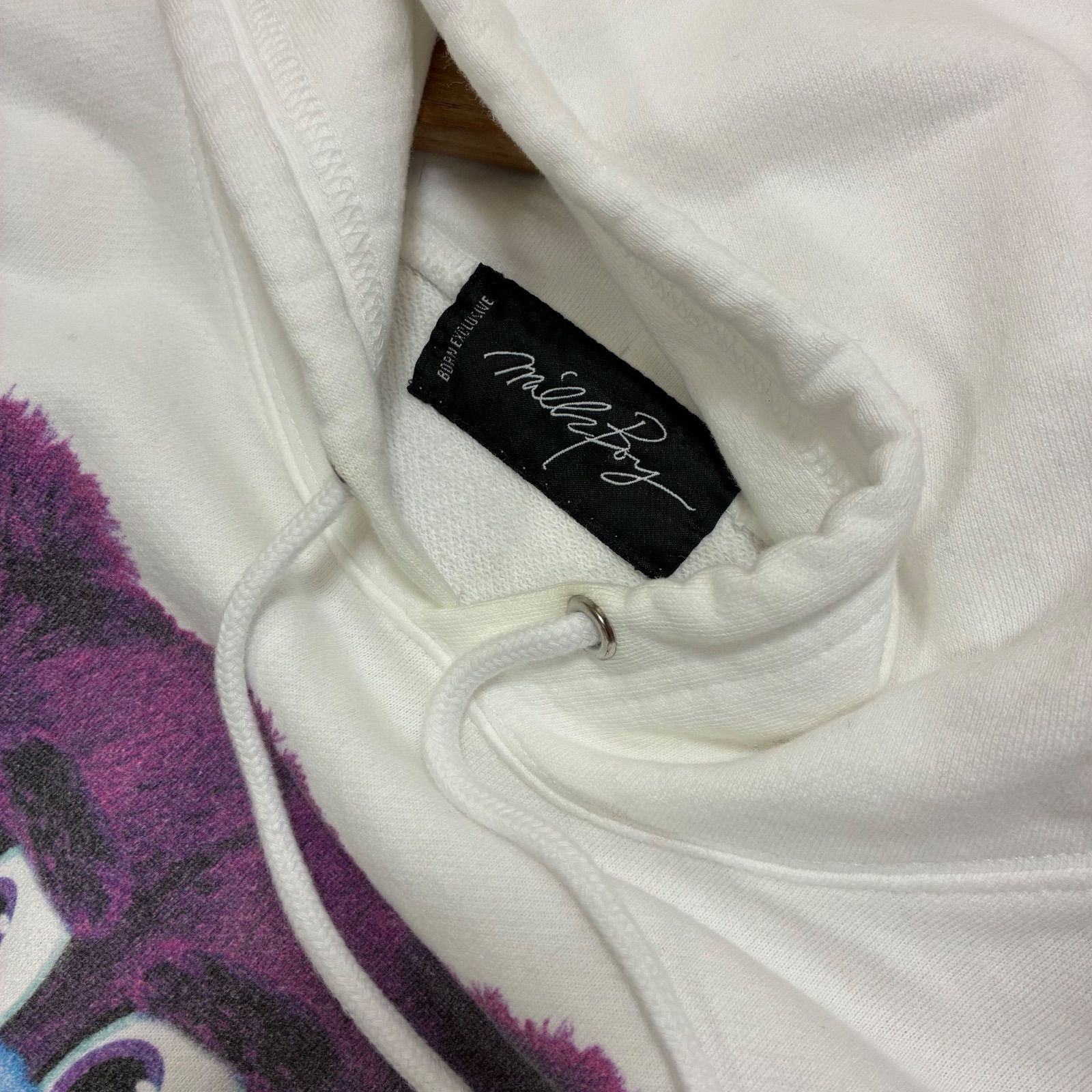 岡本信彦 × MILKBOY ミルクボーイ⭐︎コラボ パーカー ホワイト BEAR