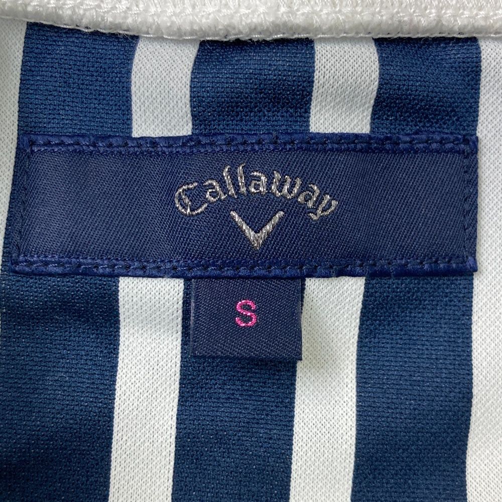 サイズ：S CALLAWAY キャロウェイ ジップジャケット ストライプ柄
