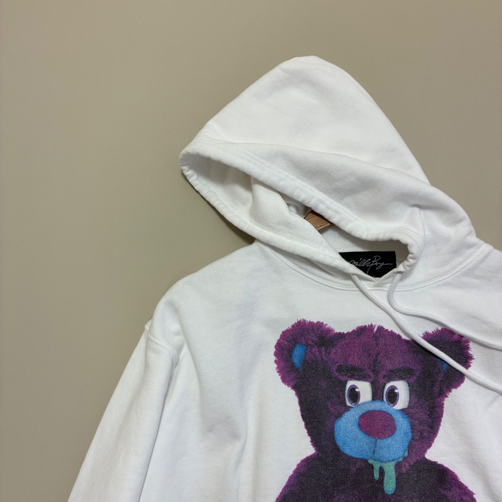 岡本信彦 × MILKBOY ミルクボーイ⭐︎コラボ パーカー ホワイト BEAR