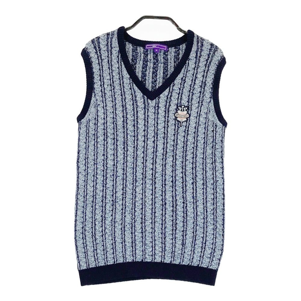 サイズ：M BEAMS GOLF ビームスゴルフ ニットベスト ブルー系