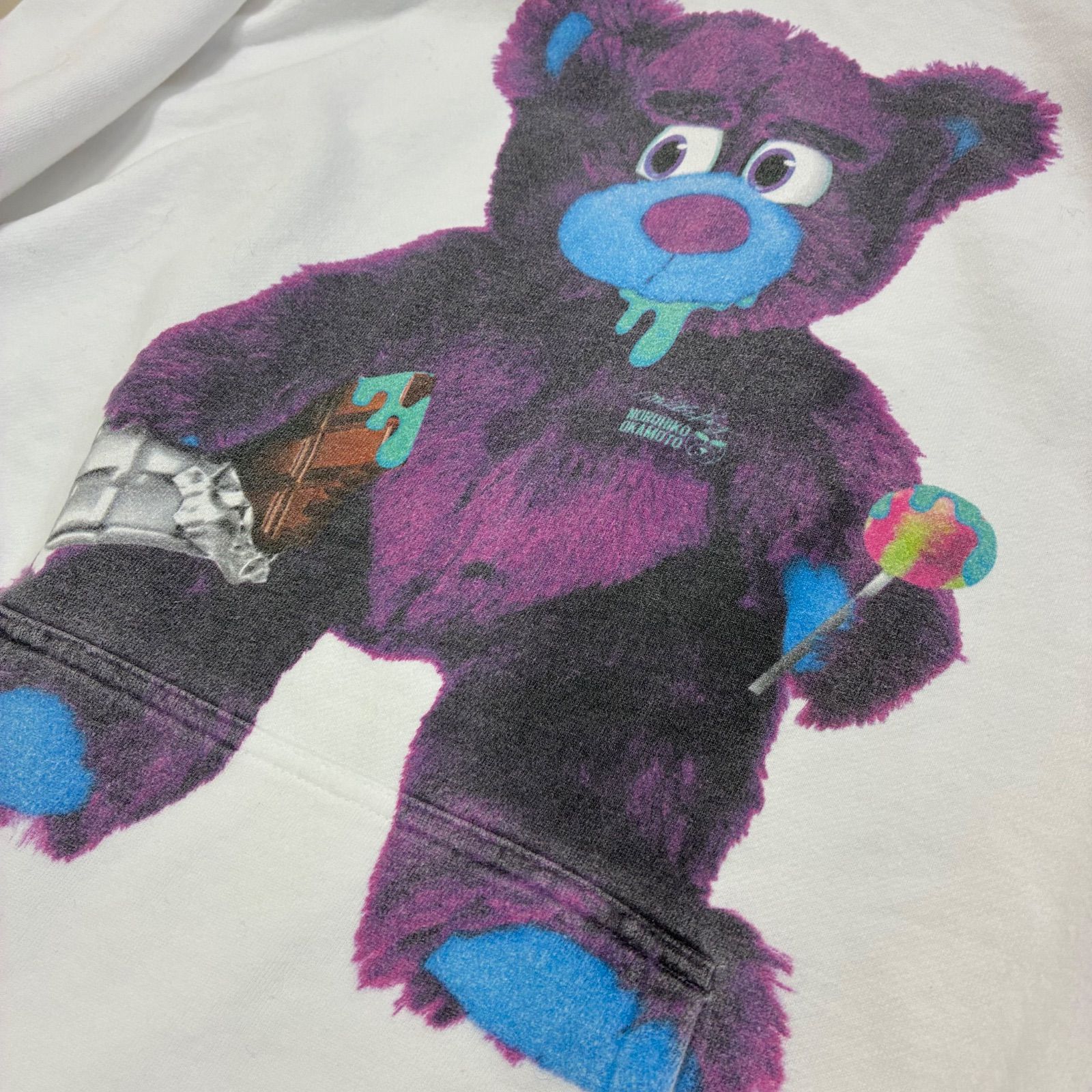 岡本信彦 × MILKBOY ミルクボーイ⭐︎コラボ パーカー ホワイト BEAR