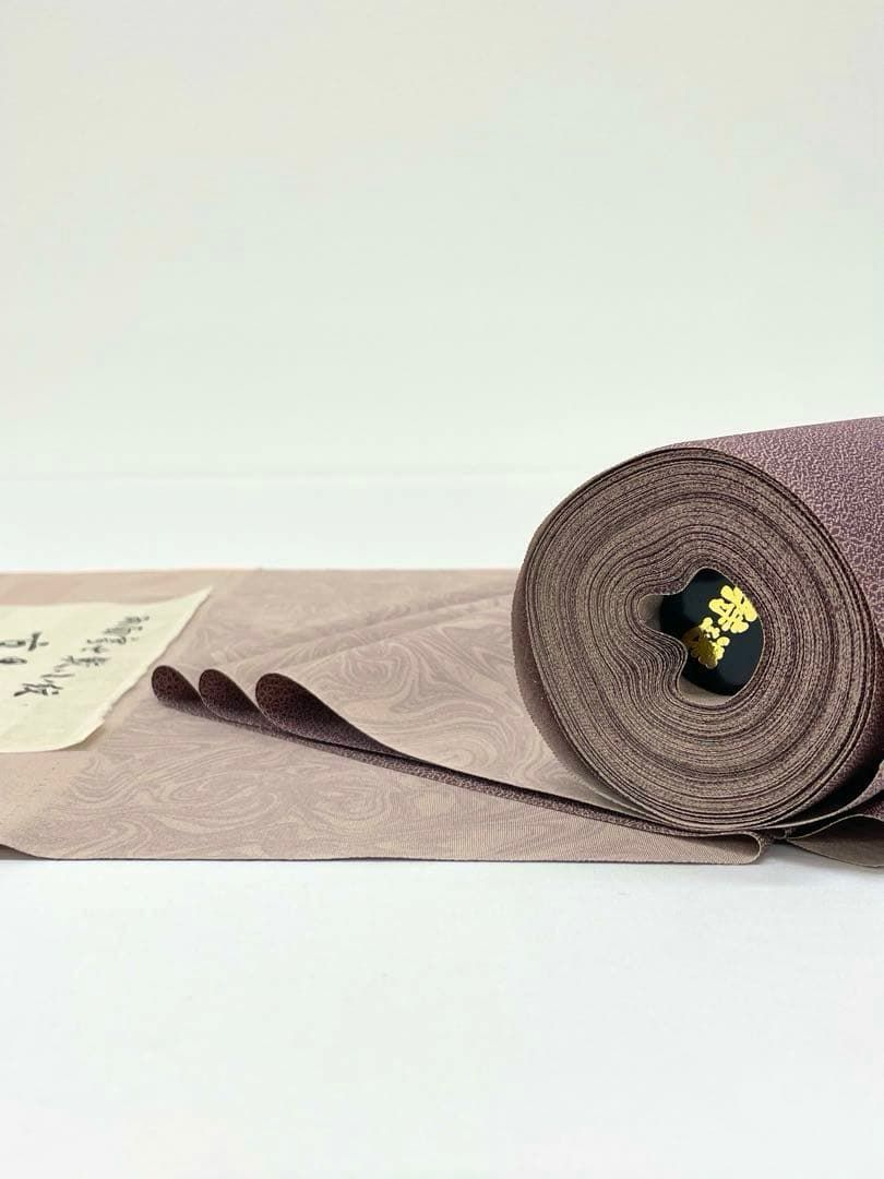 小紋 両面寄せ鮫小紋 墨流し×寄せ柄 八掛 反物 正絹 O136 - メルカリ