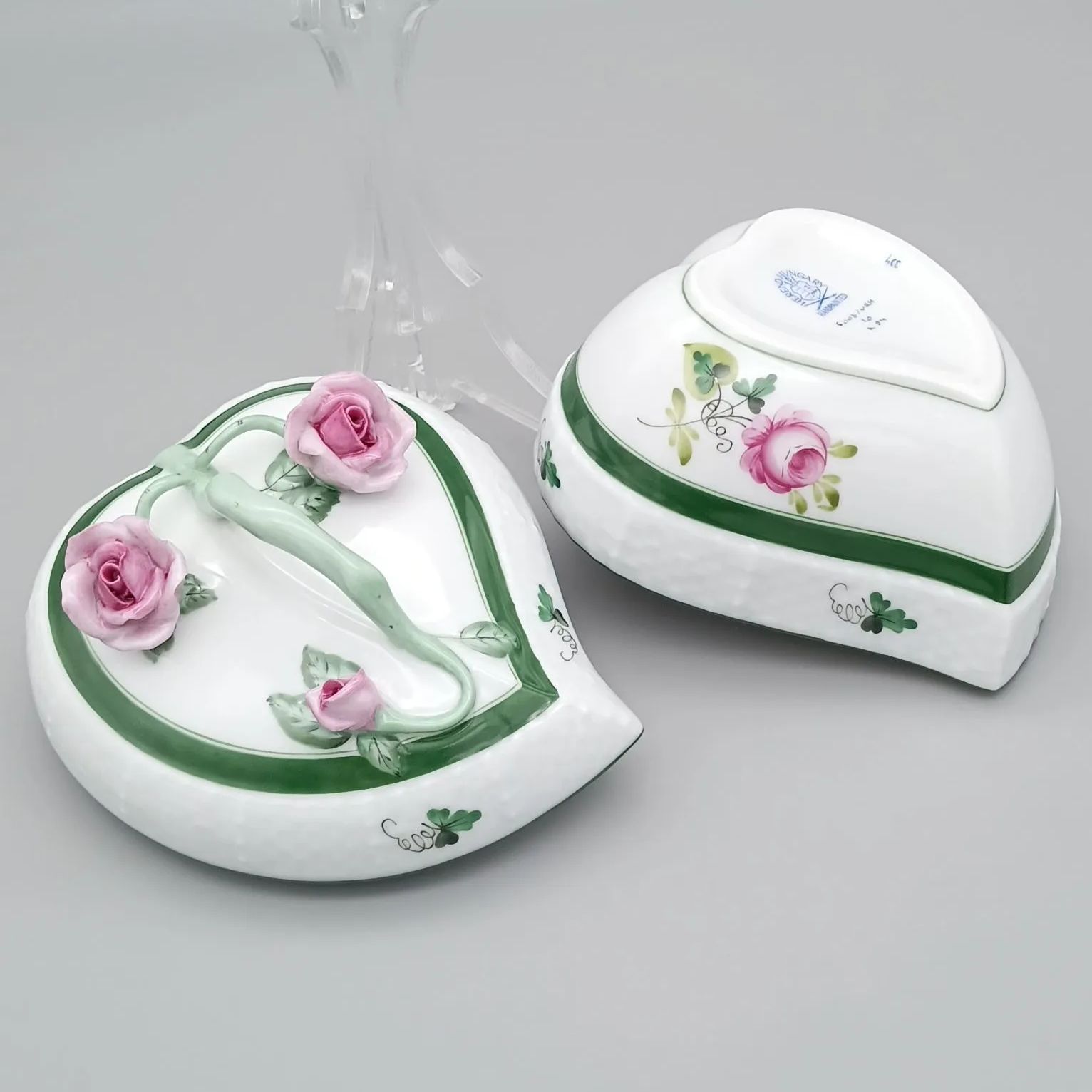 ヘレンド ウィーンのバラ 小物入れ ボンボニエール Herend - メルカリ