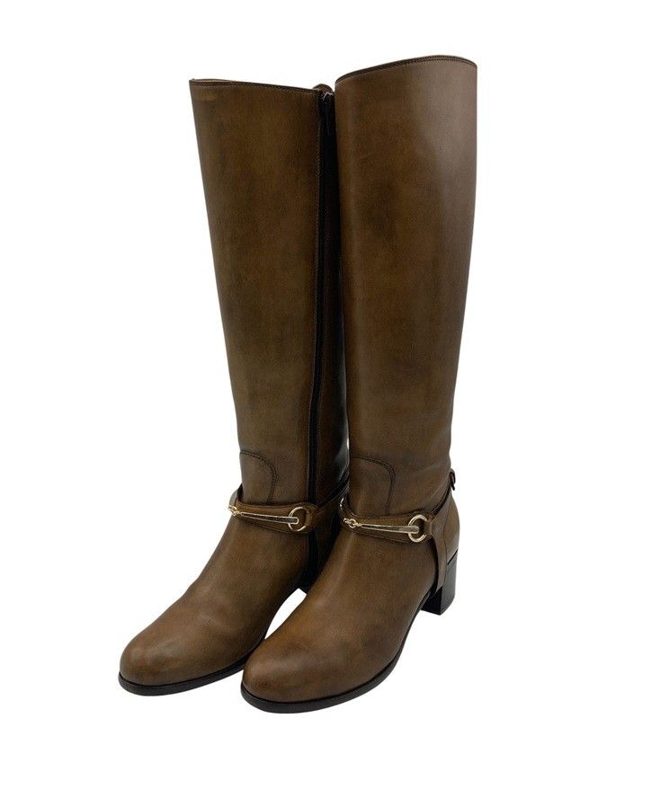 Maretto マレット サイドジップ レザー ロングブーツ サイズ36 D4