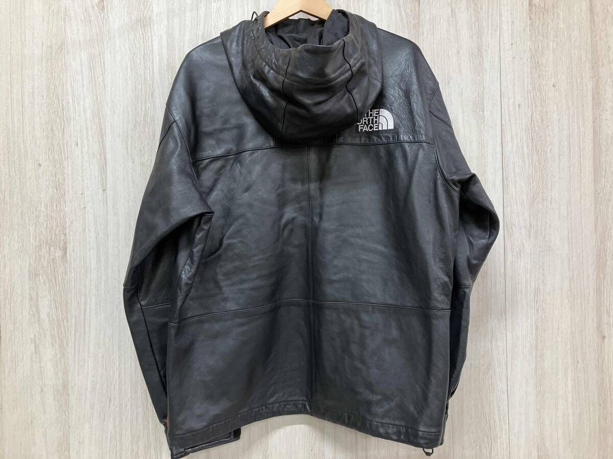 Supreme 18 FW TNF leather mountain parka シュプリーム ザノースフェイス 黒 ブラック