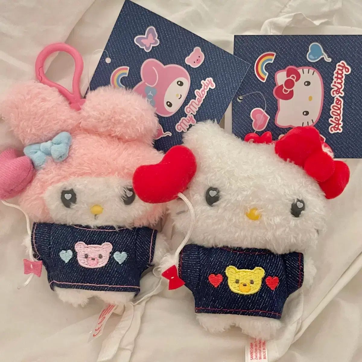 サンリオ デニムシリーズ ワッペン HELLO KITTY マスコット ぬいぐるみ