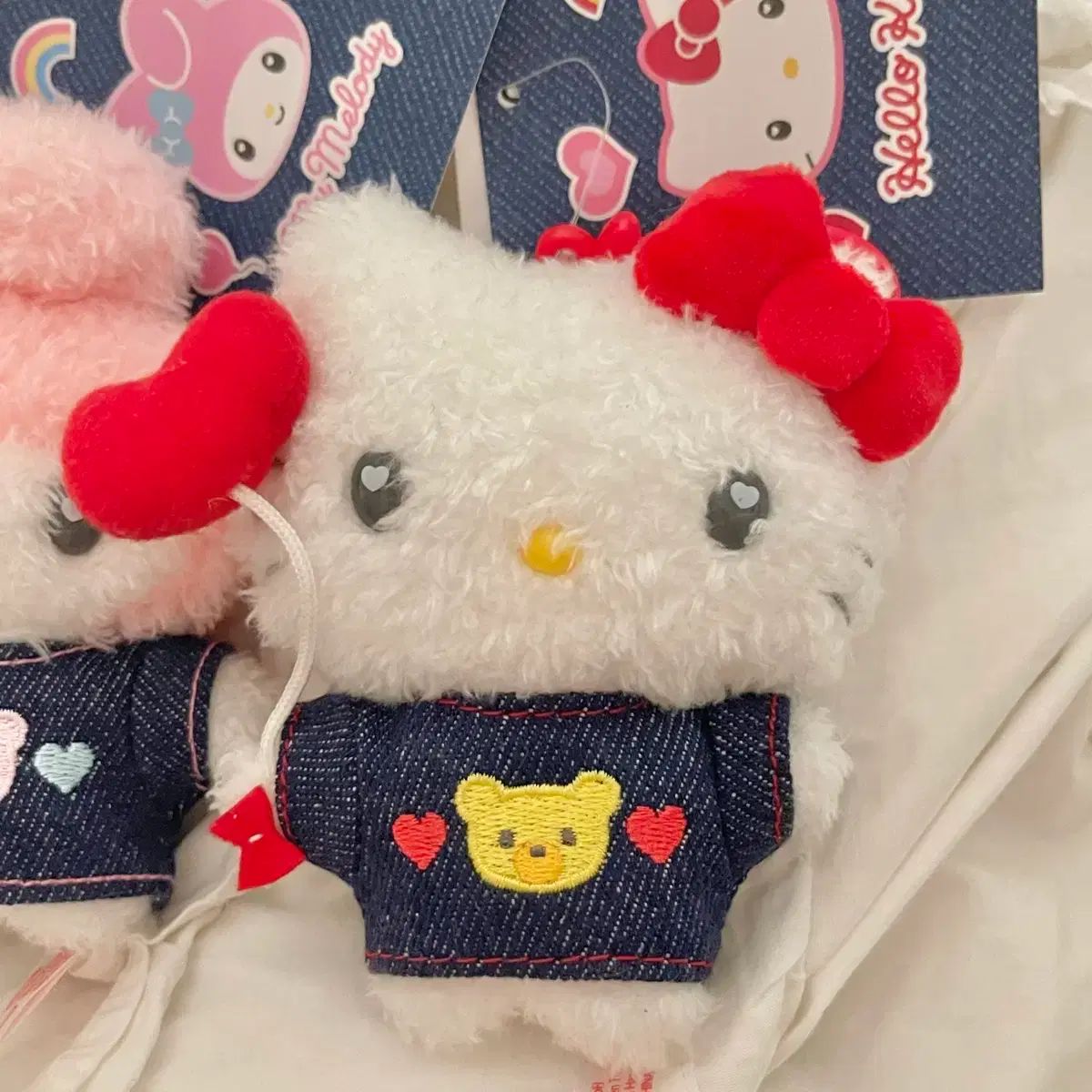 サンリオ デニムシリーズ ワッペン HELLO KITTY マスコット ぬいぐるみ