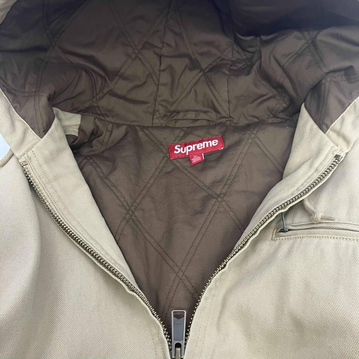 Supreme THRASHER HOODED WORK JACKET TAN シュプリーム スラッシャー 