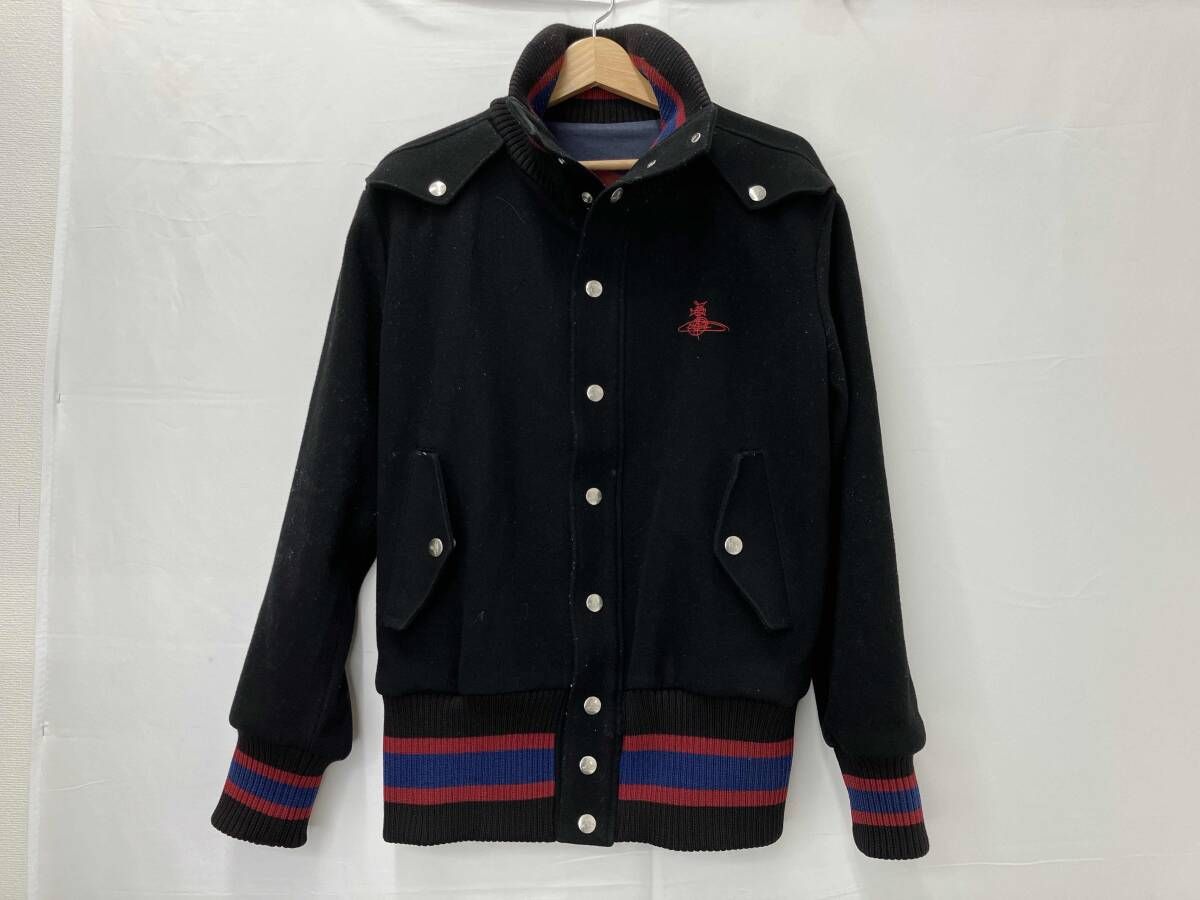 Vivienne Westwood ヴィヴィアンウエストウッド スタジャン スタジアムジャンパー サイズ44 メンズ ブラック系 黒系