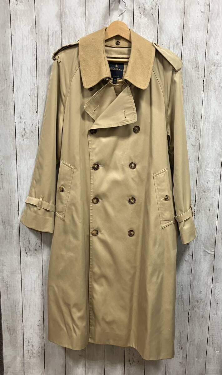 Brooks Brothers トレンチコート Cashmere Brend Liner BEIGE ブルックス ブラザーズ サイズ38 S