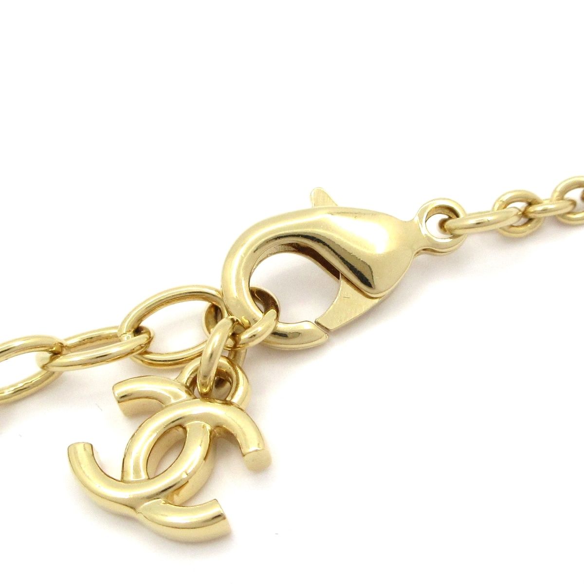  CHANEL シャネル ネックレス ゴールド 黒 クリア スター 星 ココマーク ネックレス アクセサリー