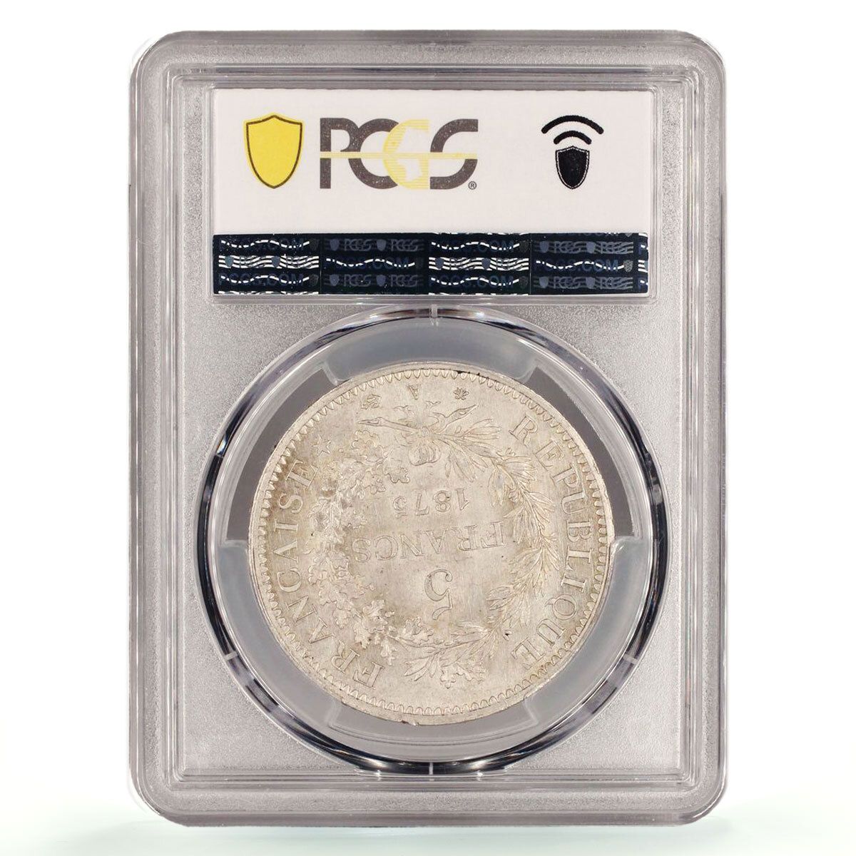 フランス 5フラン 自由 平等 友愛 ヘラクレス MS64 PCGS 銀貨 1875年