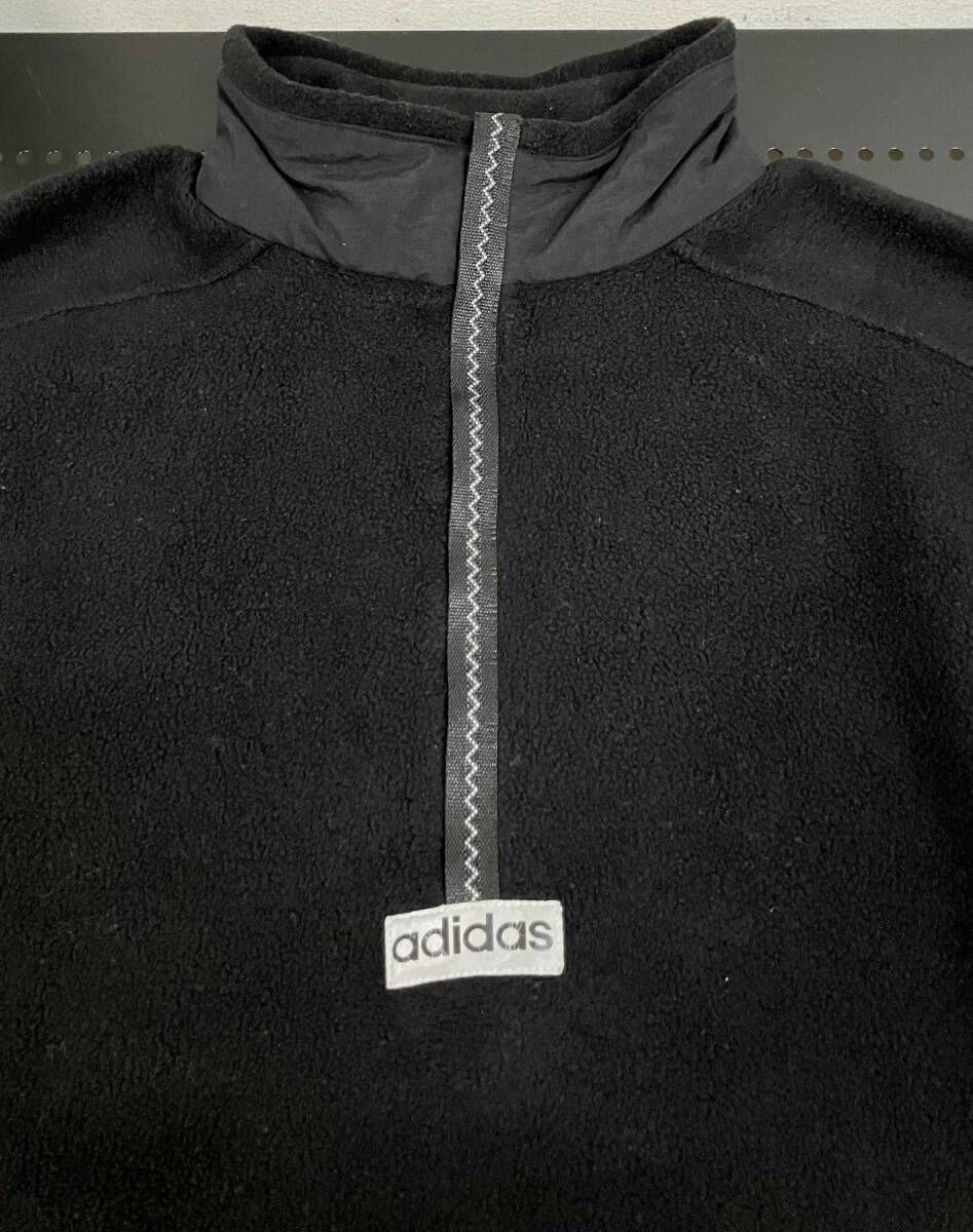 adidas アディダス 90s フリース ハーフジップ 万国旗タグ その他