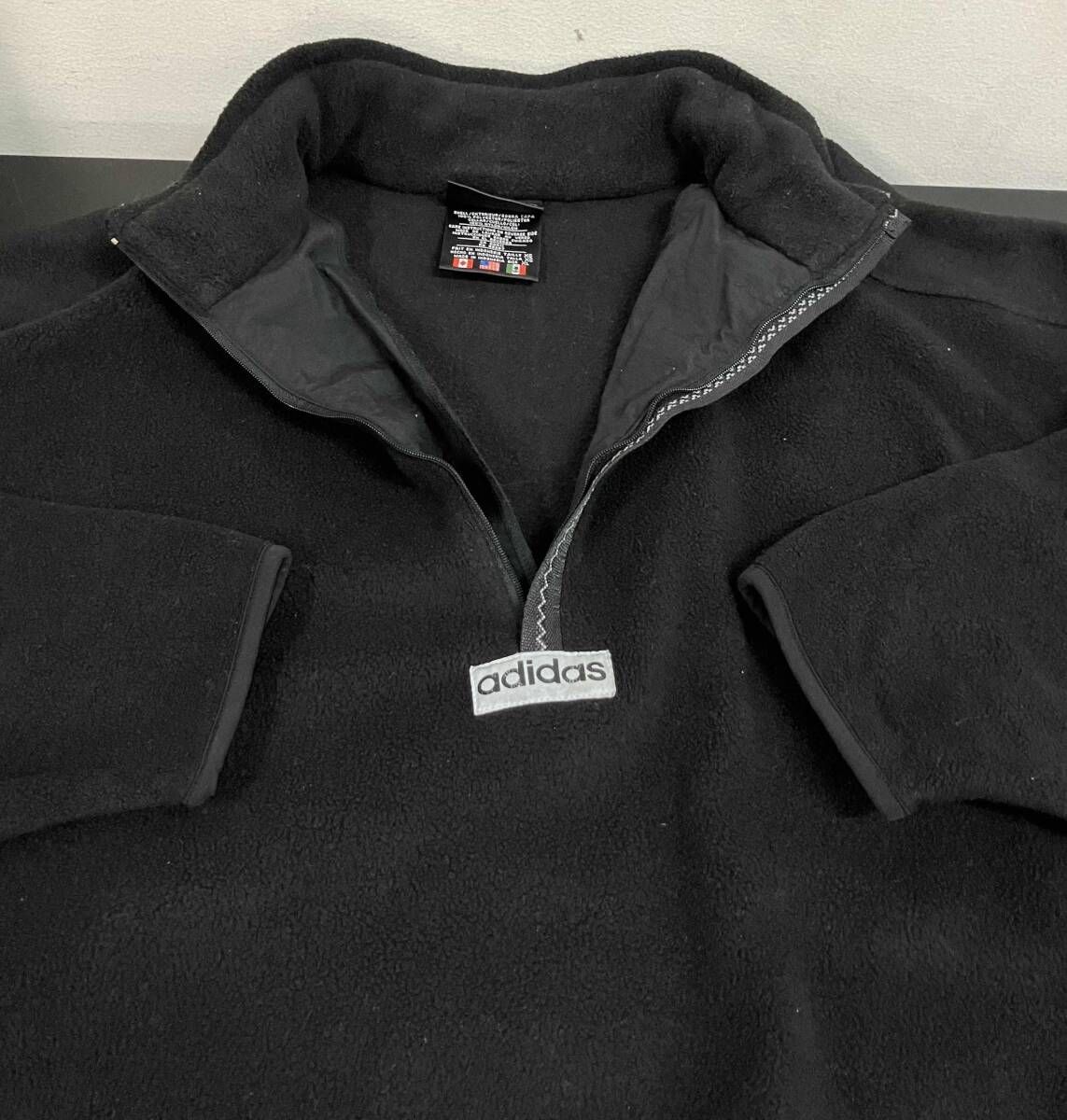 adidas アディダス 90s フリース ハーフジップ 万国旗タグ その他