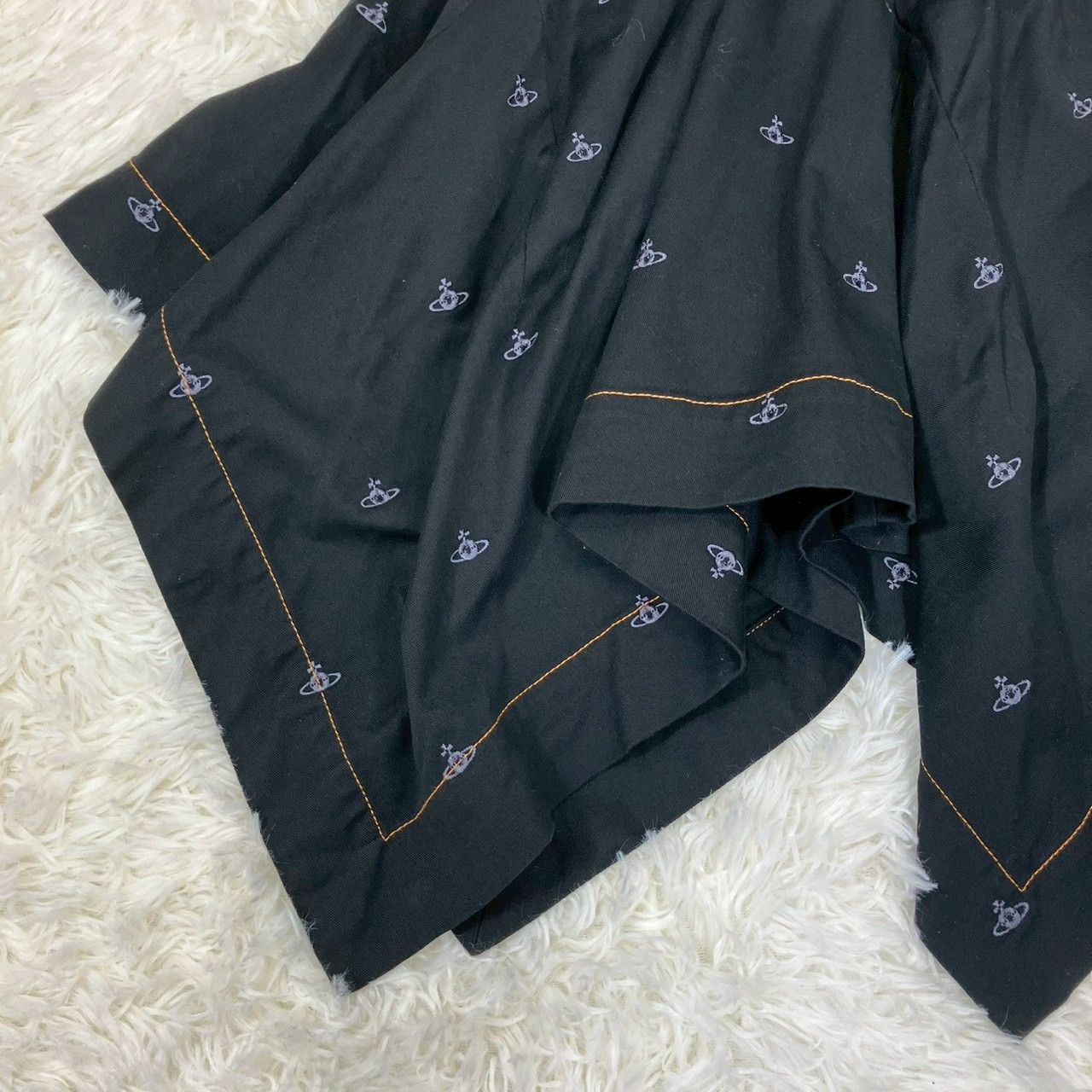 ヴィヴィアンウエストウッドレッドレーベル 変形スカート オーブ総柄