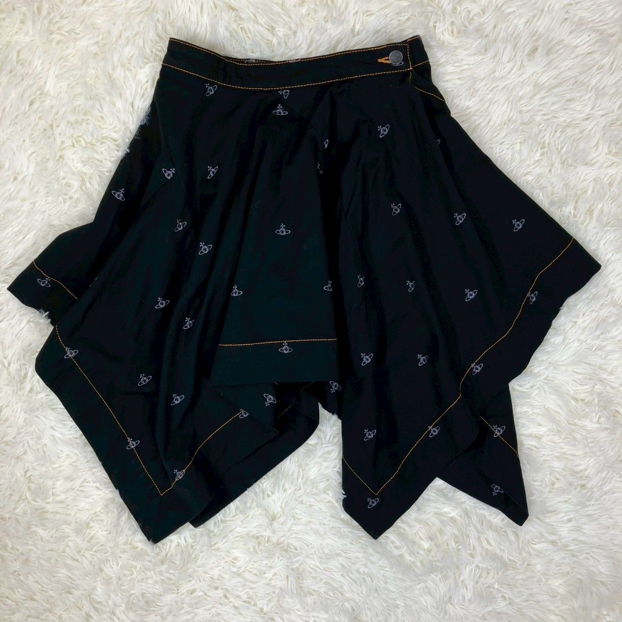 Vivienne Westwood ヴィヴィアン　変形スカート ヴィヴィアンウエストウッドレッドレーベル 変形スカート オーブ総柄