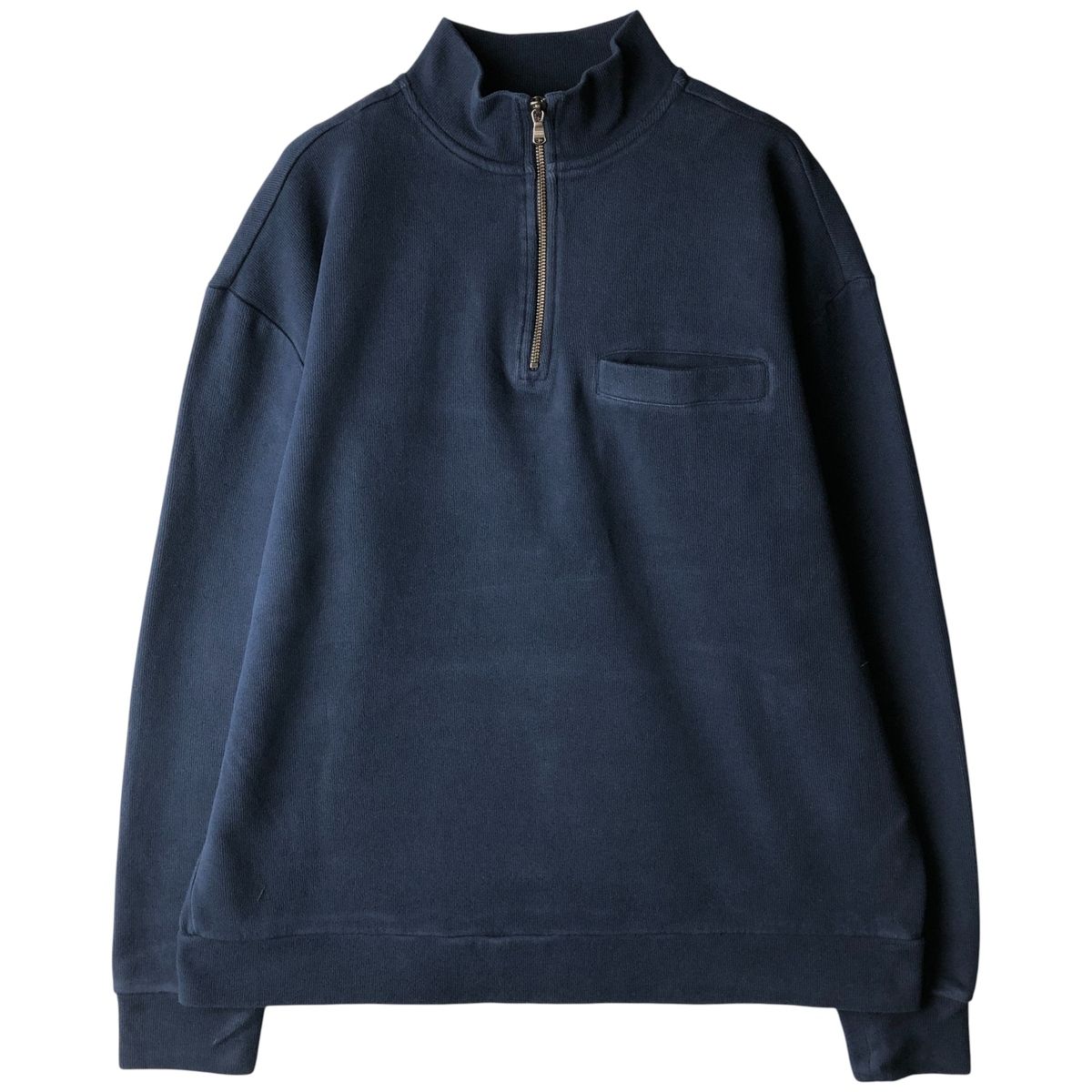 古着 バナナリパブリック BANANA REPUBLIC ハーフジップスウェット