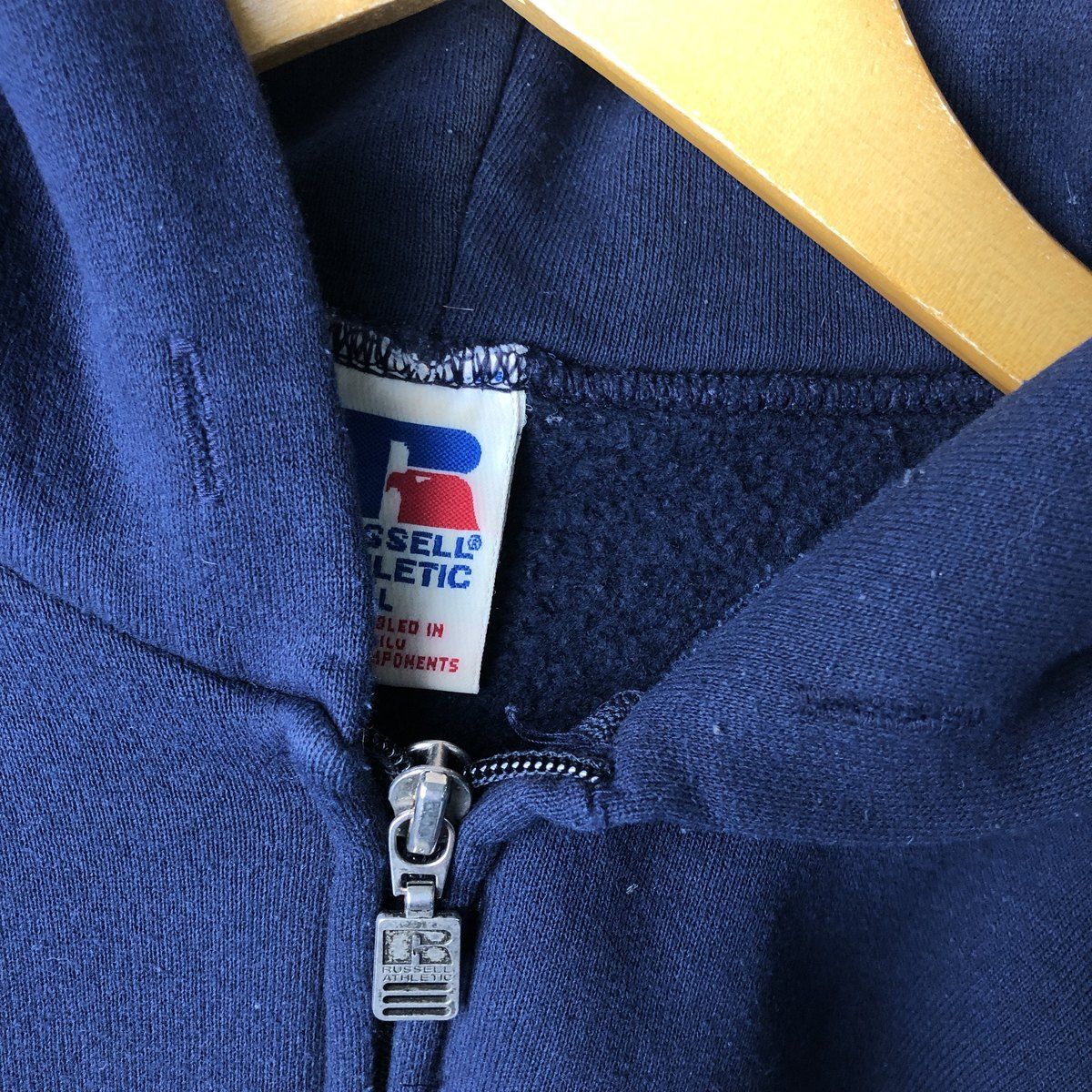 古着 90年代 ラッセル Russell スウェットフルジップパーカー メンズL