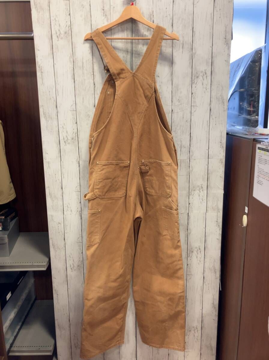 carhartt カーハート オーバーオール ベージュ セール中 ダブルニー