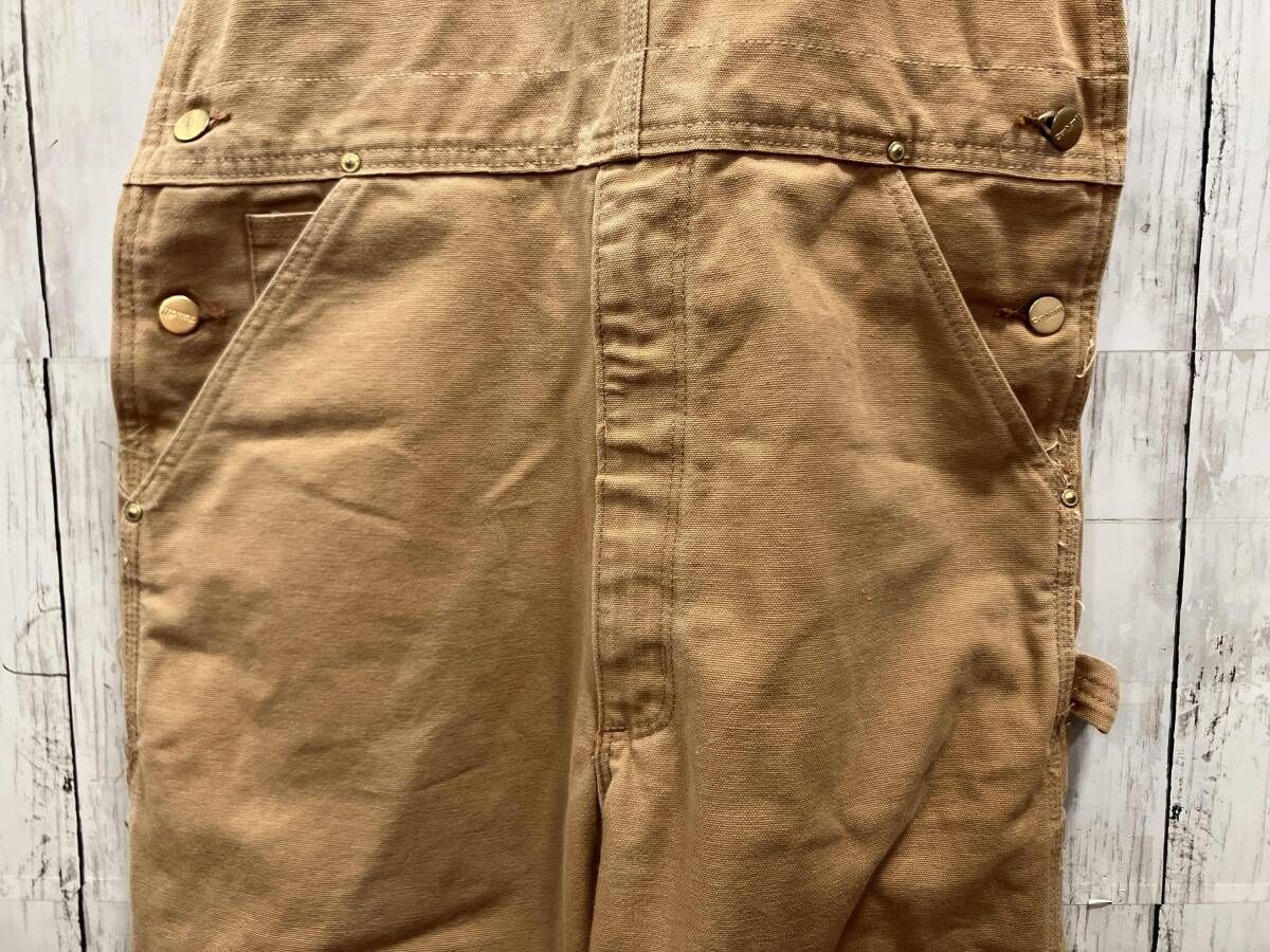carhartt カーハート オーバーオール ベージュ セール中 ダブルニー