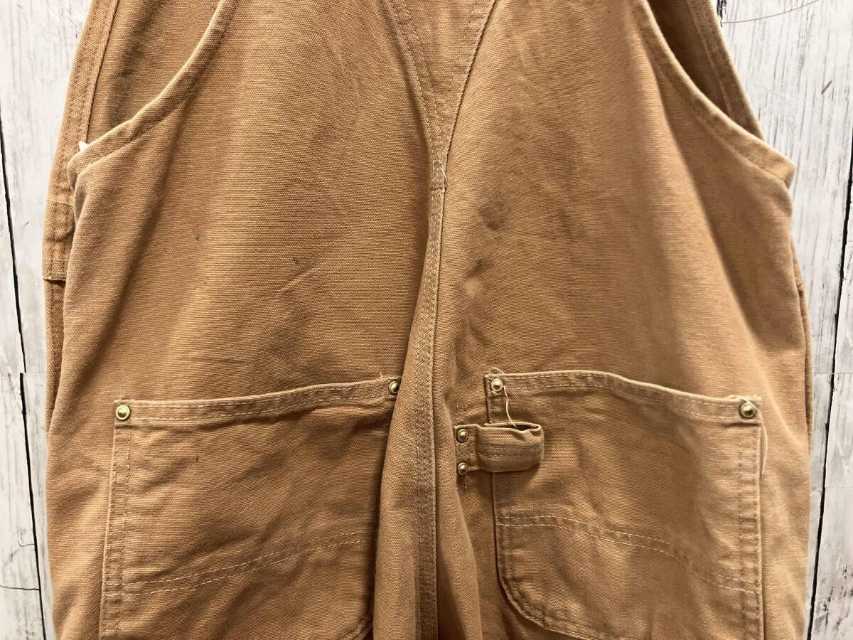 carhartt カーハート オーバーオール ベージュ セール中 ダブルニー