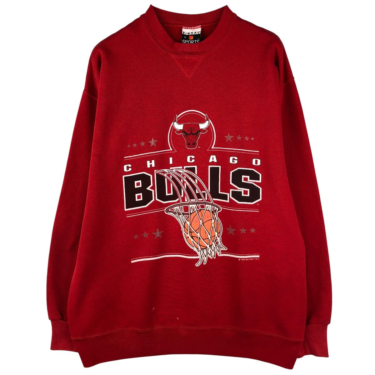 古着 90年代 SIGNAL SPORTS NBA CHICAGO BULLS シカゴ ブルズ プリント