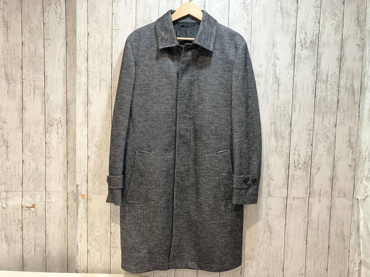 JOSEPH HOMME ジョセフオム ドビージャージー ステン コート グレー系柄 46