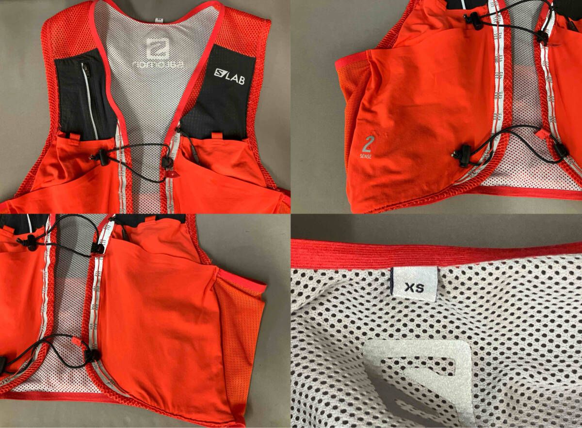 XSサイズ サロモン トレイルランニング ハイドレーションベスト 赤