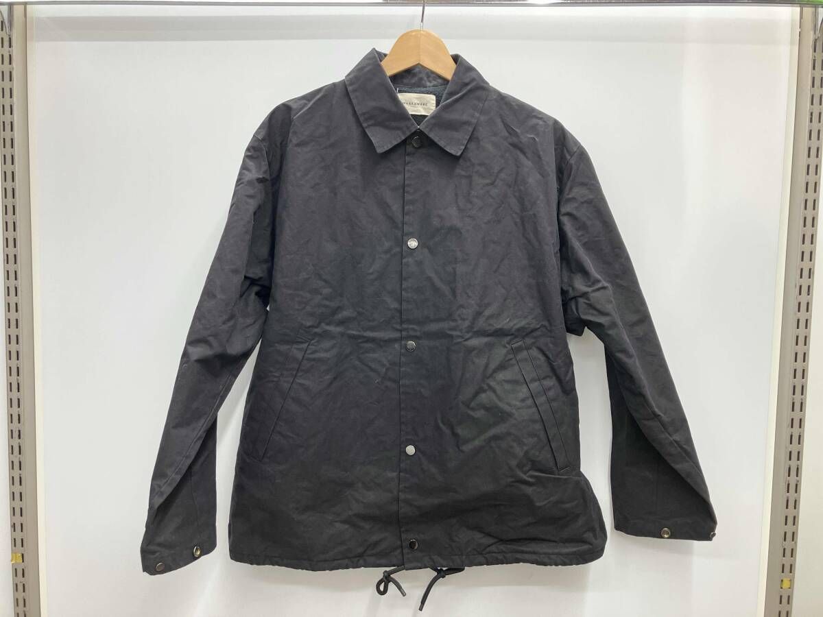 マーカウェア COACH JACKET ORGANIC COTTON HEAVY ALL WEATHER CLOTH コーチジャケット ブラック サイズ1