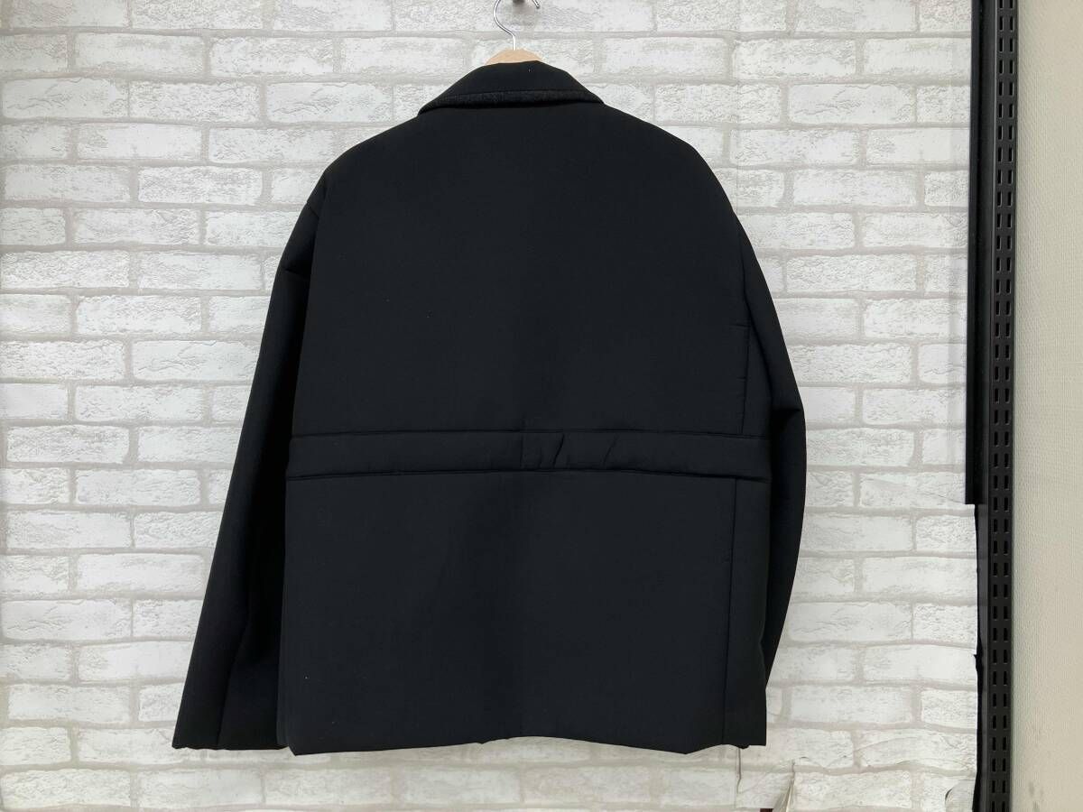 sacai 23-03118 M Suiting Bonding Blouson サカイ メンズサイズ1 ブラック テーラードジャケット ブルゾン ボタン ボンディング