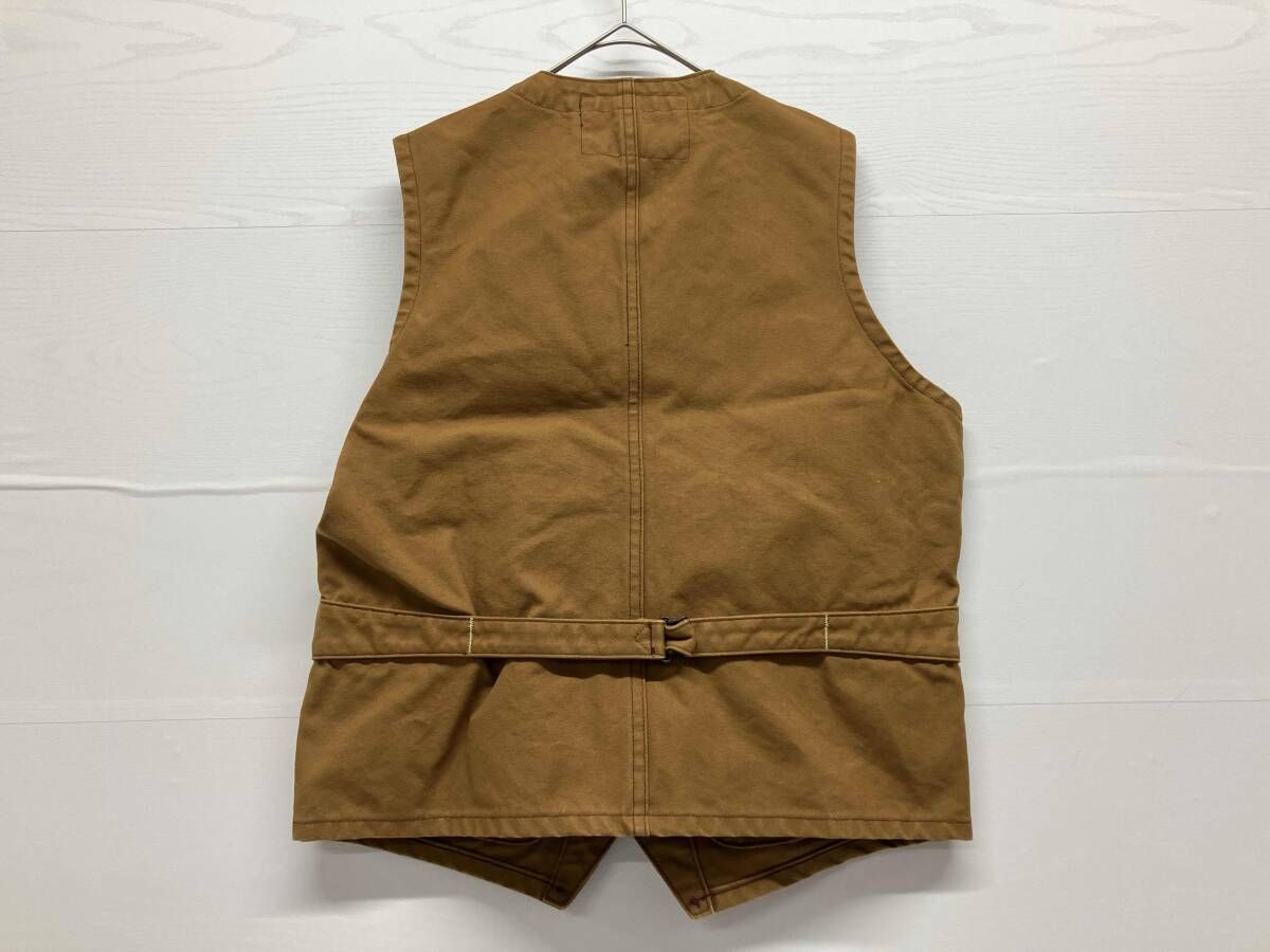 トップス SUGAR CANE SC14375 BROWN DUCK WORK VEST セール SUGAR CANE シュガーケーン BROWN DUCK WORK VEST ブラウン