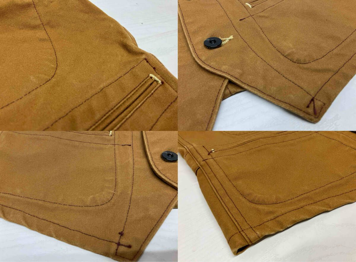 セール SUGAR CANE シュガーケーン BROWN DUCK WORK VEST ブラウン