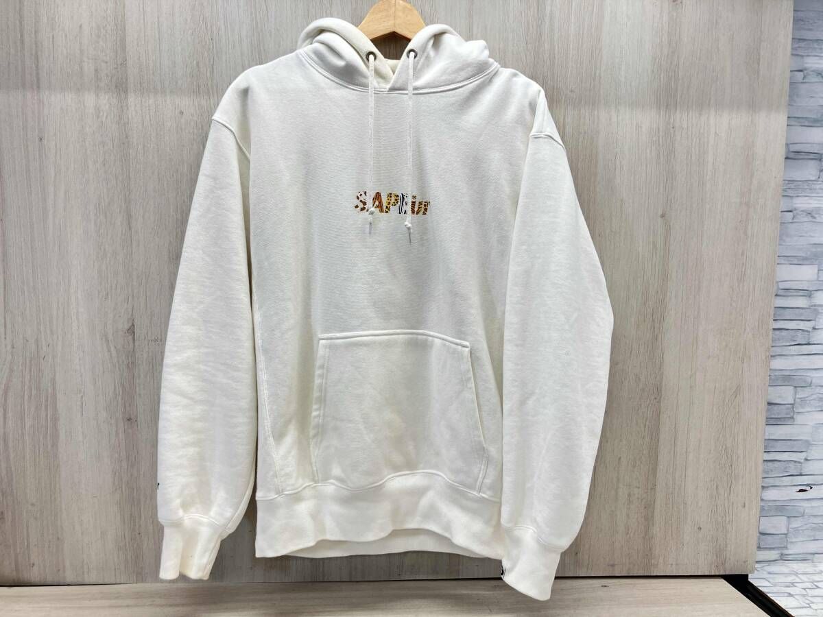 冬 SAPEur サプール パーカー M ホワイト - メルカリ