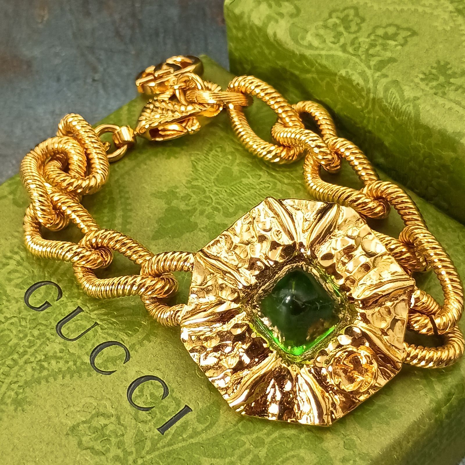 GUCCI グッチ ミケーレ ブレスレット レディース ゴールド