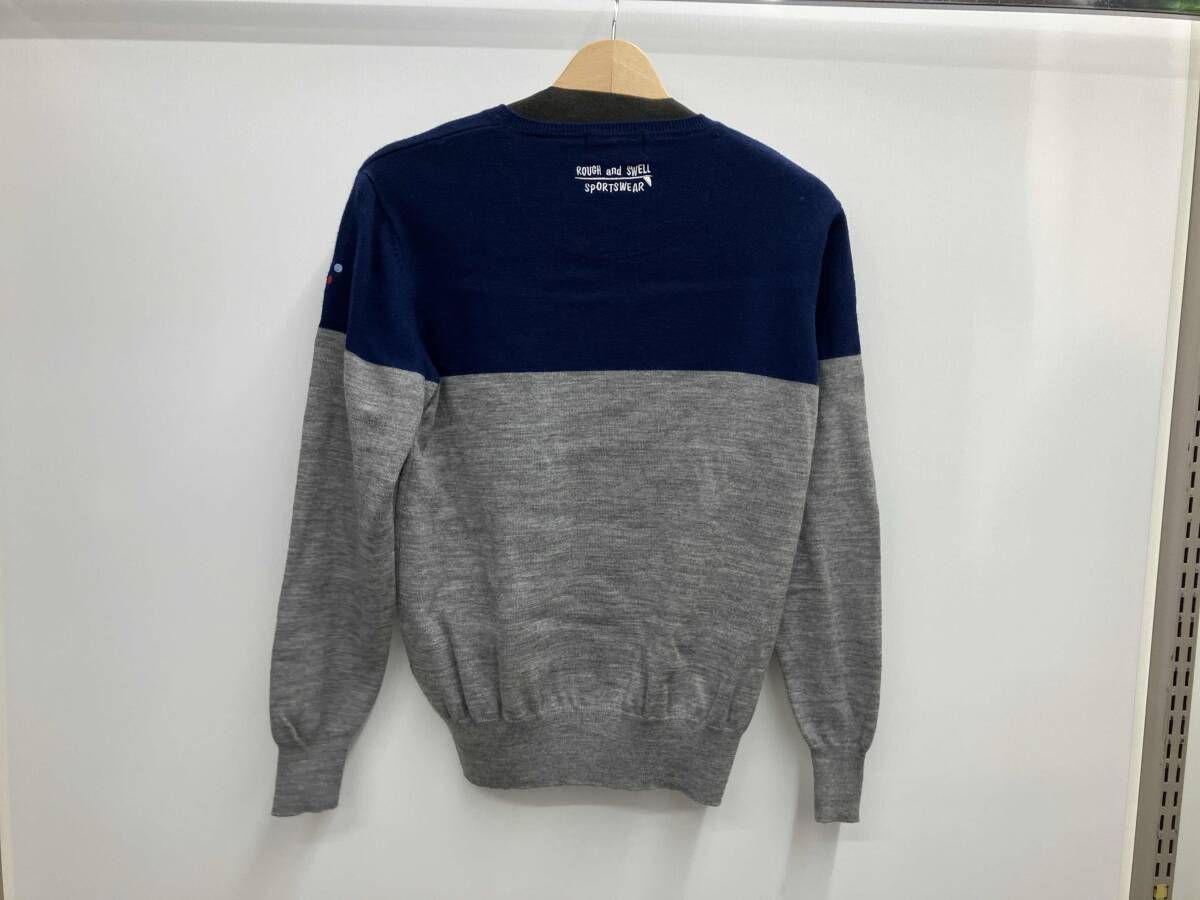 ROUGH&SWELL ラフアンドスウェル ニット G.T.B.T. バイカラー グレー