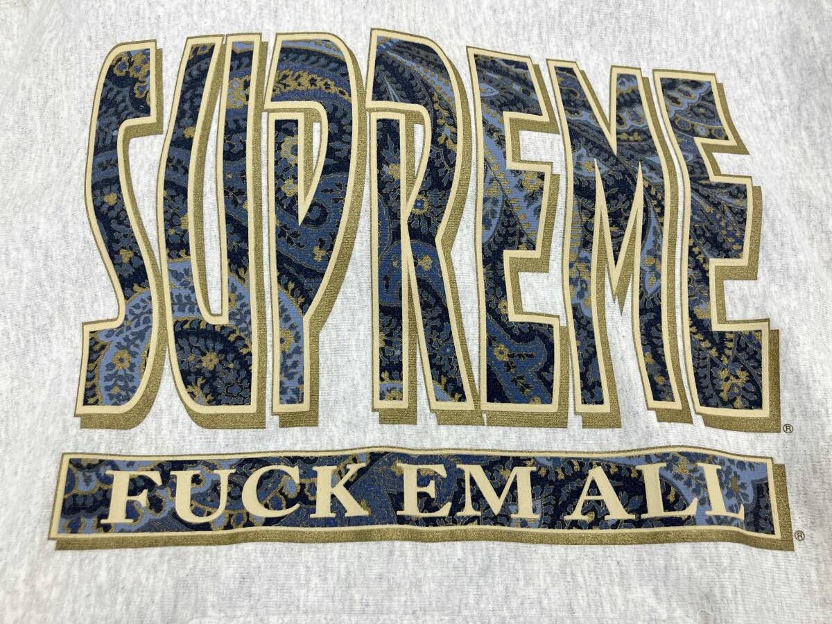 冬Supreme シュプリーム パーカー FUCK EM ALL S グレー - メルカリ