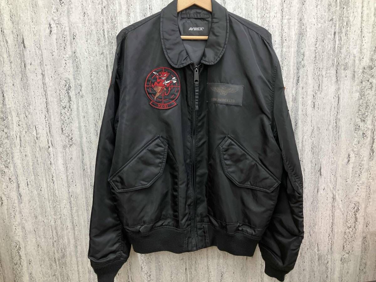 AVIREX アヴィレックス ブルゾン ジャケット ブラック 2XL メンズ 