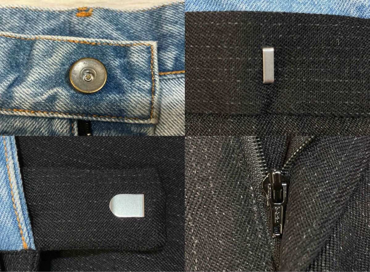  パンツ Chalk Stripe Lay ered Pants 122 AW PT 118 A アンスクリア スラックス パンツ