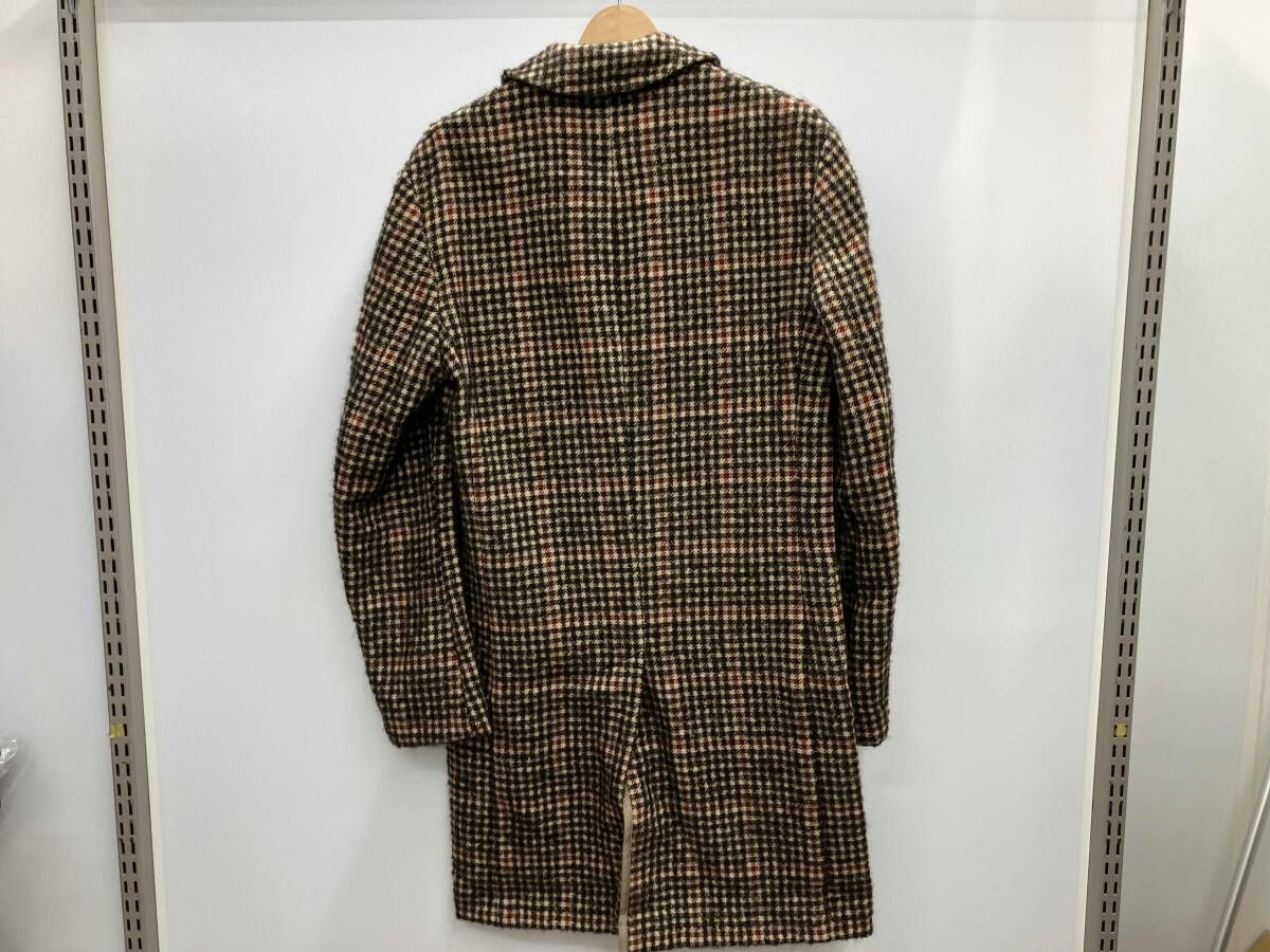 TOMORROWLAND トゥモローランド ウールコート 千鳥格子 ブラウン M