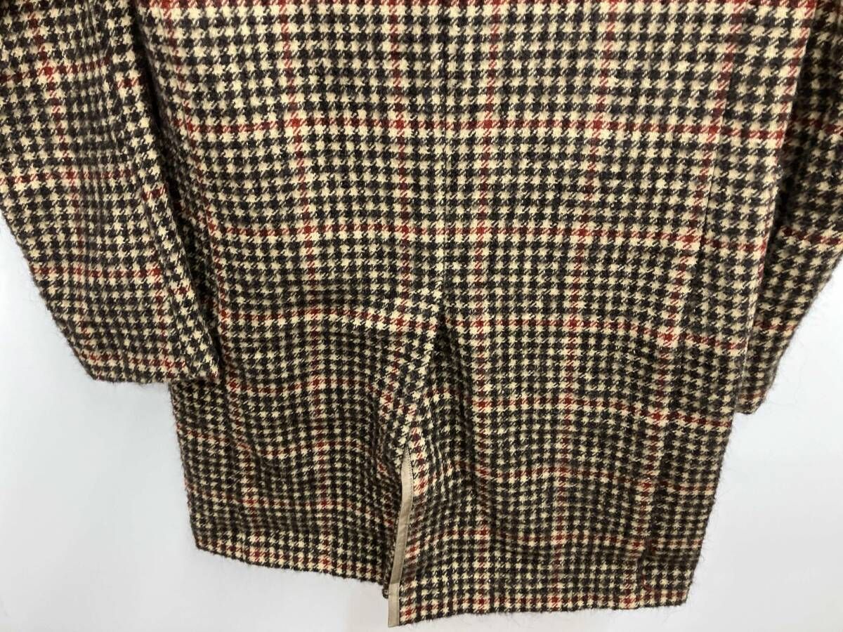 TOMORROWLAND トゥモローランド ウールコート 千鳥格子 ブラウン M