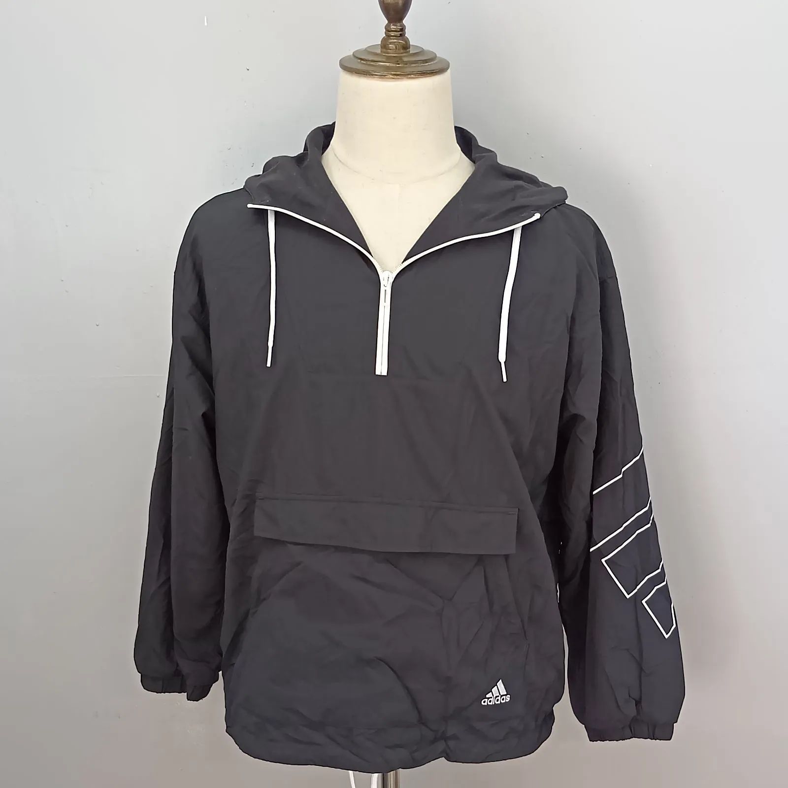 adidas Lサイズ ナイロンジャケット アノラックパーカー ウインド