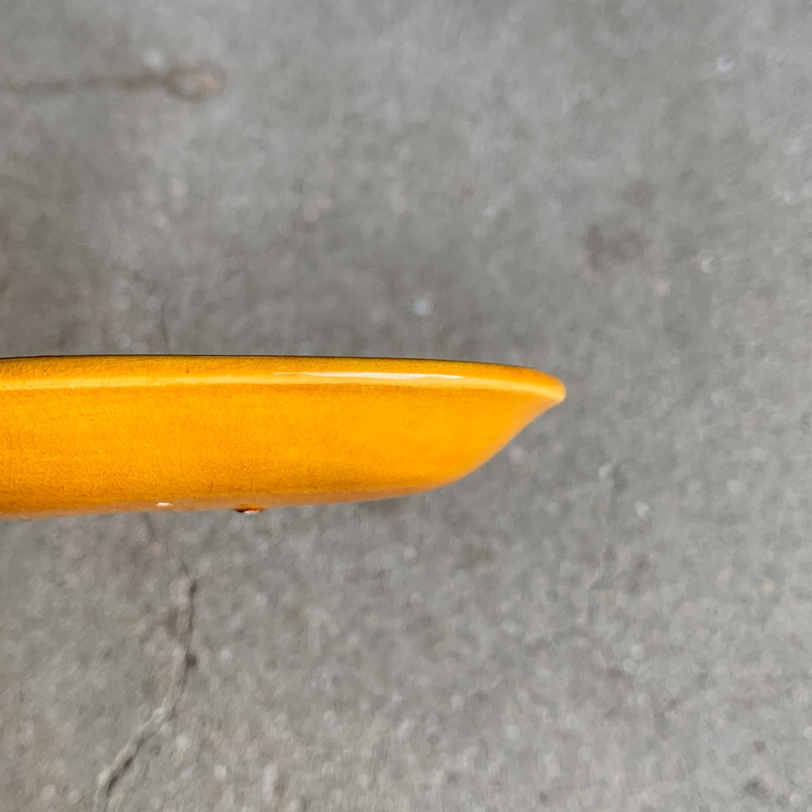 珉平焼 黄釉浮彫龍紋小判皿 小皿 豆皿 小判型 /HM-0182 - メルカリ